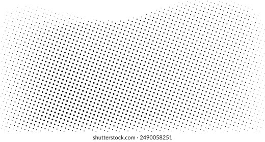 Grunge halftone gradient background. Faded grit noise texture. White and black sand wallpaper. Retro pixelated backdrop. Anime or manga style comic overlay. Vector background abstract dotted