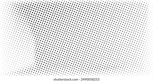 Grunge halftone gradient background. Faded grit noise texture. White and black sand wallpaper. Retro pixelated backdrop. Anime or manga style comic overlay. Vector background abstract dotted