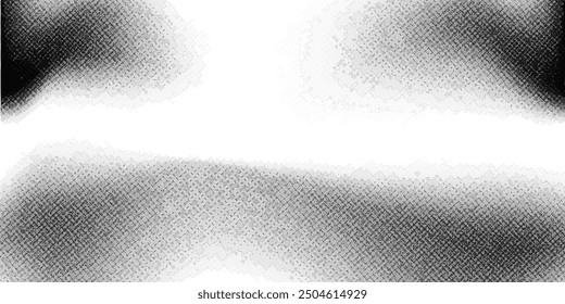 Grunge halftone gradient background. Faded grit noise texture. White and black sand wallpaperdots pattern modern background arts