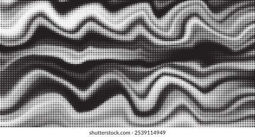 Grunge halftone gradient background. Faded grit noise texture. White and black sand wallpaper. Retro pixelated backdrop. Anime or manga style comic overlay. 