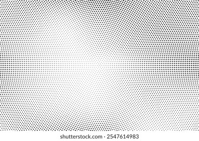 Grunge halftone gradient background. Faded grit noise texture. White and black sand wallpaper. Retro pixelated backdrop. Anime or manga style comic overlay. Vector graphic design textured template