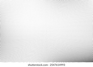 Grunge halftone gradient background. Faded grit noise texture. White and black sand wallpaper. Retro pixelated backdrop. Anime or manga style comic overlay. Vector graphic design textured template