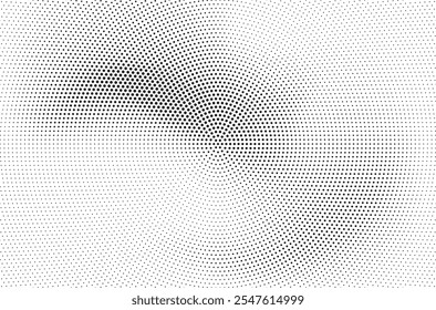 Grunge halftone gradient background. Faded grit noise texture. White and black sand wallpaper. Retro pixelated backdrop. Anime or manga style comic overlay. Vector graphic design textured template