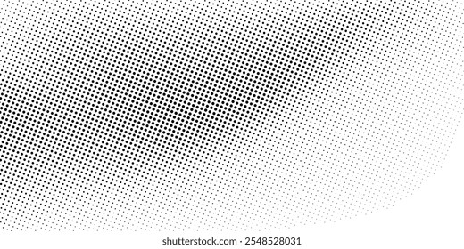 Grunge halftone gradient background. Faded grit noise texture. White and black sand wallpaper. Retro pixelated backdrop. Anime or manga style comic