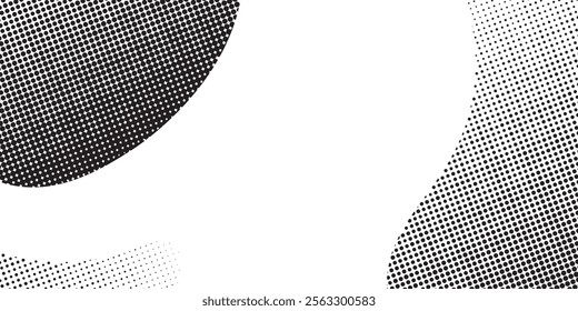 Grunge halftone gradient background. Faded grit noise texture. White and black sand wallpaper. Retro pixelated backdrop art