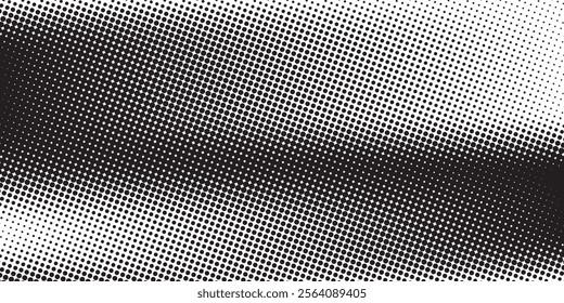 Grunge halftone gradient background. Faded grit noise texture. White and black sand wallpaper. Retro pixelated backdrop. Anime or manga style comic overlay.