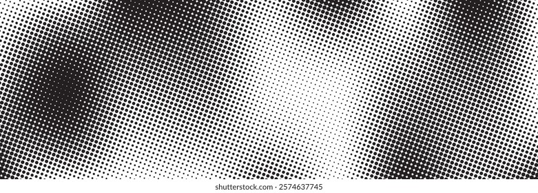 Grunge halftone gradient background. Faded grit noise texture. White and black sand wallpaper. Retro pixelated backdrop. Anime or manga style comic overlay.	
