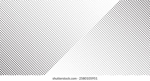 Grunge halftone gradient background. Faded grit noise texture. White and black sand wallpaper. Retro pixelated backdrop