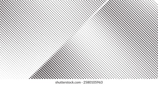 Grunge halftone gradient background. Faded grit noise texture. White and black sand wallpaper. Retro pixelated backdrop