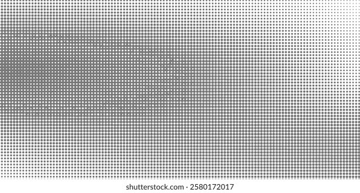 Grunge halftone gradient background. Faded grit noise texture. White and black sand wallpaper. Retro pixelated backdrop. Anime or manga style comic overlay.