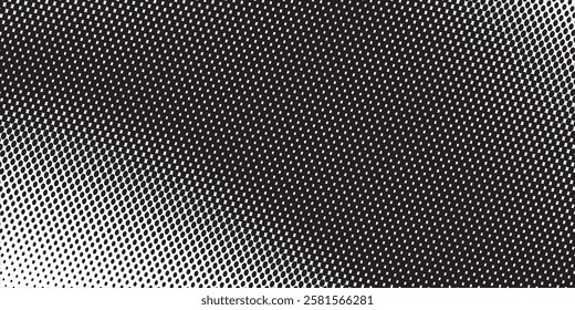 Grunge halftone gradient background. Faded grit noise texture. White and black sand wallpaper art. Retro pixelated modern backdrop. Anime or manga style comic overlay.