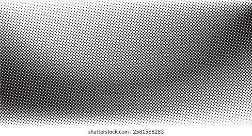 Grunge halftone gradient background. Faded grit noise texture. White and black sand wallpaper art. Retro pixelated modern backdrop. Anime or manga style comic overlay.