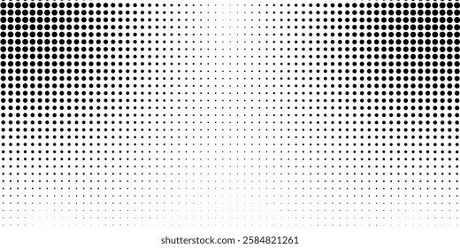 Grunge halftone gradient background. Faded grit noise texture. White and black sandy wallpaper. Retro pixelated backdrop. Anime or manga style comic overlay. Vector graphic design textured