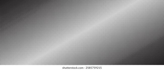 Grunge halftone gradient background. Faded grit noise texture.