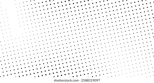 Grunge halftone gradient background. Faded grit noise texture. White and black sand wallpaper. Retro pixelated backdrop. Anime or manga style comic overlay. Vector graphic design abstract background