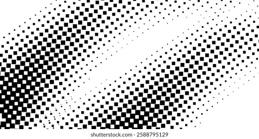 Grunge halftone gradient background. Faded grit noise texture. White and black sand wallpaper. Retro pixelated backdrop background abstract