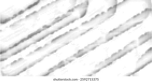 Grunge halftone gradient background. Faded grit noise texture. White and black sand wallpaper. Retro pixelated backdrop