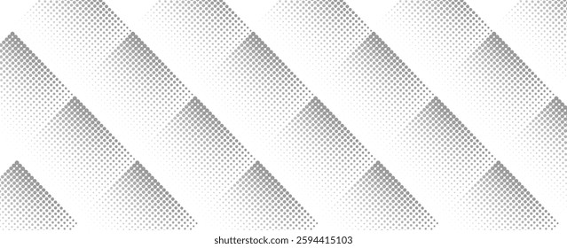 Grunge halftone gradient background. Faded grit noise texture. White and black sand wallpaper. Retro pixelated backdrop. Anime or manga style comic overlay. Vector graphic design textured template