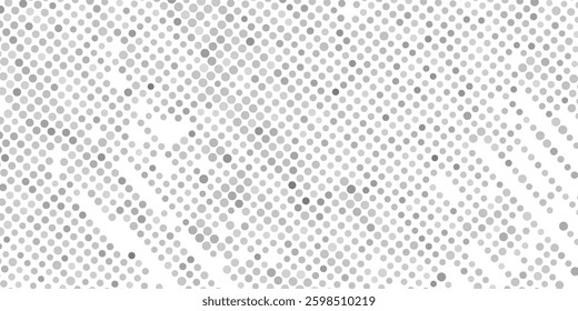 Grunge halftone gradient background. Faded grit noise texture. White and black sand wallpaper. Retro pixelated backdrop. Anime or manga style comic overlay. Vector graphic design textured template