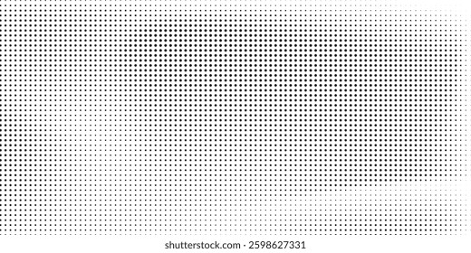 Grunge halftone gradient background. Faded grit noise texture. White and black sand wallpaper. Retro pixelated backdrop. Anime or manga style comic overlay modern dot
