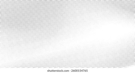 Grunge halftone gradient background. Faded grit noise texture. White and black sand wallpaper. Retro pixelated backdrop. Anime or manga style  modern