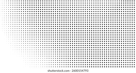 Grunge halftone gradient background. Faded grit noise texture. White and black sand wallpaper. Retro pixelated backdrop. Anime or manga style  modern