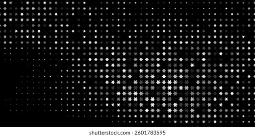 Grunge halftone gradient background. Faded grit noise texture. White and black sand wallpaper. Retro pixelated backdrop. Anime or manga style comic overlay. Vector graphic design textured template