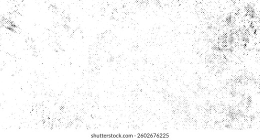 Grunge halftone gradient background. Faded grit noise texture. White and black sand wallpaper.