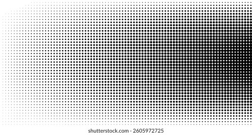 Grunge halftone gradient background. Faded grit noise texture. White and black sand wallpaper. Retro pixelated backdrop. Anime or manga style comic overlay. modern