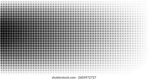 Grunge halftone gradient background. Faded grit noise texture. White and black sand wallpaper. Retro pixelated backdrop. Anime or manga style comic overlay. modern