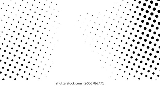 Grunge halftone gradient background. Faded grit noise texture. White and black sand abstract modern simple