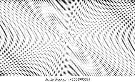 Grunge halftone gradient background. Faded grit noise texture. White and black sand wallpaper. Retro pixelated backdrop. Anime or manga style comic overlay. Vector graphic design textured template