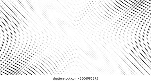 Grunge halftone gradient background. Faded grit noise texture. White and black sand wallpaper. Retro pixelated backdrop. Anime or manga style comic overlay. Vector graphic design textured template