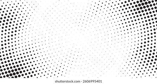Grunge halftone gradient background. Faded grit noise texture. White and black sand wallpaper. Retro pixelated backdrop. Anime or manga style comic overlay. Vector graphic design textured template