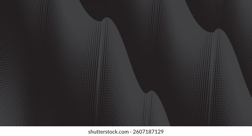 Grunge halftone gradient background. Faded grit noise texture. White and black sand wallpaper. Retro pixelated backdrop. Anime or manga style comic overlay. Vector graphic design textured template