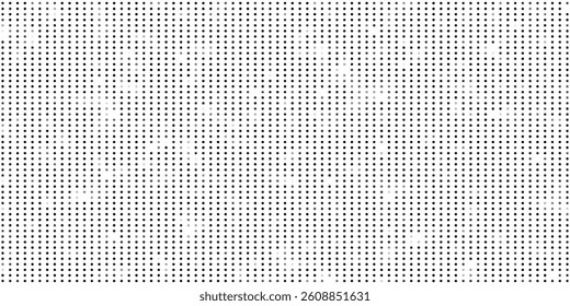 Grunge halftone gradient background. Faded grit noise texture. White and black sand wallpaper. Retro pixelated backdrop. Anime or manga style comic overlay. Vector graphic design
