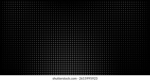 Grunge halftone gradient background. Faded grit noise texture. White and black sand wallpaper. Retro pixelated backdrop. Anime or manga style comic overlay. Vector Illustration