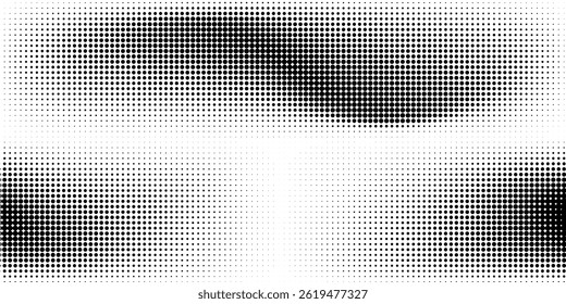 Plano de fundo gradiente de meio-tom do Grunge. Textura de ruído de grão desbotado. Papel de parede de areia branca e preta. Fundo retro pixelizado. Sobreposição de quadrinhos em estilo anime ou mangá