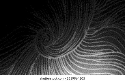 Plano de fundo gradiente de meio-tom do Grunge. Textura de ruído de grão desbotado. Papel de parede de areia branca e preta. Fundo retro pixelizado. Anime ou mangá estilo quadrinhos