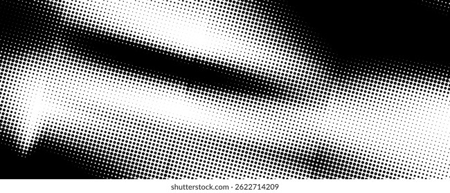 Plano de fundo gradiente de meio-tom do Grunge. Textura de ruído de grão desbotado. Fundo retro pixelizado. Anime ou manga estilo história em quadrinhos. Modelo texturizado de design gráfico vetorial.