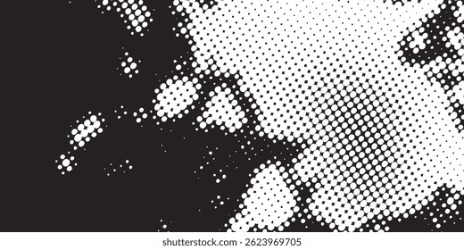 Grunge medio tono gradiente de fondo. Textura de ruido de grano desvanecido. Fondo de pantalla de arena blanco y negro.