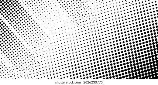 Plano de fundo gradiente de meio-tom do Grunge. Textura de ruído de grão desbotado. Papel de parede de areia branca e preta. Fundo retro pixelizado. Anime ou manga estilo história em quadrinhos. Modelo texturizado de design gráfico vetorial