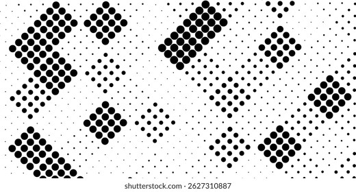 Plano de fundo gradiente de meio-tom do Grunge. Textura de ruído de grão desbotado. Papel de parede de areia branca e preta. Fundo retro pixelizado. Anime ou manga estilo história em quadrinhos. Modelo texturizado de design gráfico vetorial