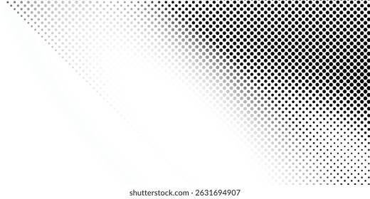 Plano de fundo gradiente de meio-tom do Grunge. Textura de ruído de grão desbotado. Papel de parede de areia branca e preta. Fundo retro pixelizado. Anime ou manga estilo história em quadrinhos. Artes de design gráfico vetorial