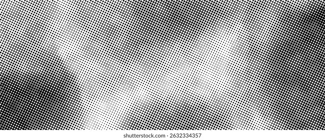 Plano de fundo gradiente de meio-tom do Grunge. Textura de ruído de grão desbotado. Papel de parede de areia branca e preta. Fundo retro pixelizado. Sobreposição de quadrinhos em estilo anime ou mangá