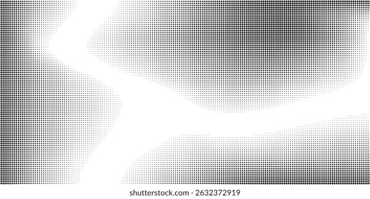 Plano de fundo gradiente de meio-tom do Grunge. Textura de ruído de grão desbotado. Papel de parede de areia branca e preta. Fundo retro pixelizado. Anime ou manga estilo história em quadrinhos. Modelo texturizado de design gráfico vetorial