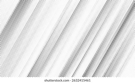 Plano de fundo gradiente de meio-tom do Grunge. Textura de ruído de grão desbotado. Papel de parede de areia branca e preta. Fundo retro pixelizado. Anime ou manga estilo história em quadrinhos. Modelo texturizado de design gráfico vetorial