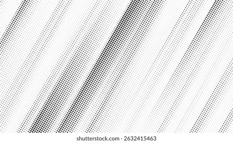 Plano de fundo gradiente de meio-tom do Grunge. Textura de ruído de grão desbotado. Papel de parede de areia branca e preta. Fundo retro pixelizado. Anime ou manga estilo história em quadrinhos. Modelo texturizado de design gráfico vetorial