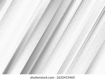 Plano de fundo gradiente de meio-tom do Grunge. Textura de ruído de grão desbotado. Papel de parede de areia branca e preta. Fundo retro pixelizado. Anime ou manga estilo história em quadrinhos. Modelo texturizado de design gráfico vetorial
