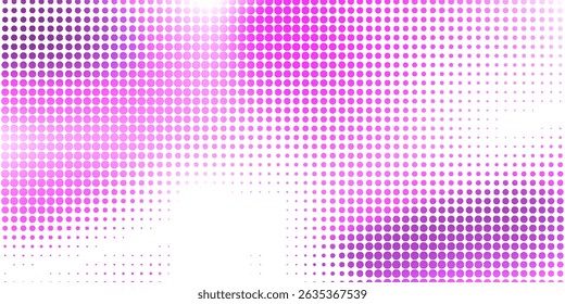 Grunge halftone gradient background. Faded grit noise texture. pink and purple sand wallpaper. Retro pixelated backdrop.